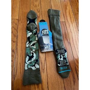 New FITS Pinnacle Ultra Light Ski Sock, Unisex Over-the-Calf Ski Sock, Moisture-